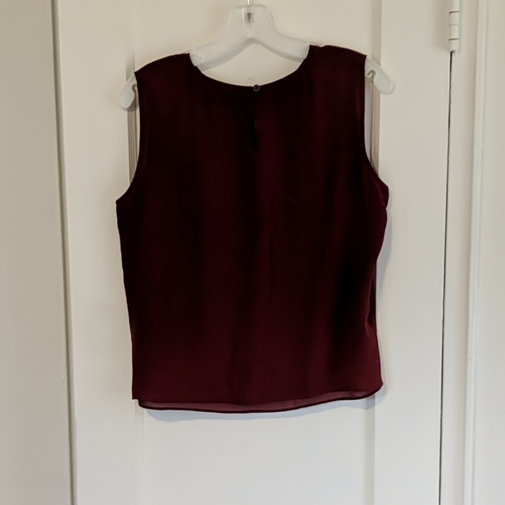 Red Silk Shell - Picture 2 of 3